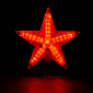 Верхушка на елку "Звезда" красная 30 красных мигающих led, зеленый провод 3м,  20*20 см, 220 v /20. Навигационное фото 2