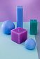 Набор декоративных свечей "Калейдоскоп", 3 шт, форма куб и брус, (н-р №26). Навигационное фото 2