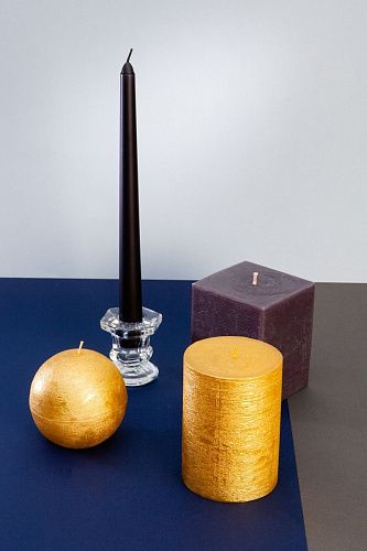 Набор интерьерных свечей "Ночной разговор", 4 шт, форма конус, выс. 25 см ( (н-р№2). Фото 3