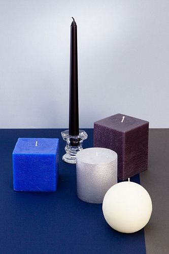 Набор интерьерных свечей "Ночной разговор", 4 шт, форма конус, выс. 25 см ( (н-р№2). Фото 4