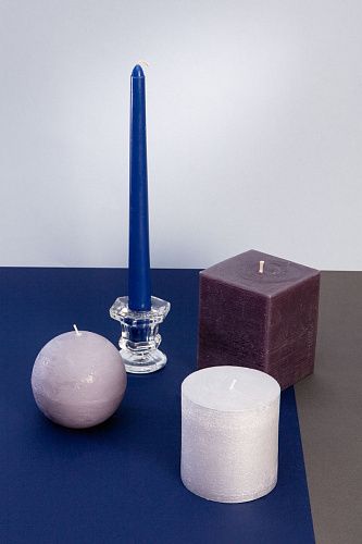 Набор интерьерных свечей "Морской воздух", 4 шт, форма конус, выс.25 см. (н-р№4) . Фото 2