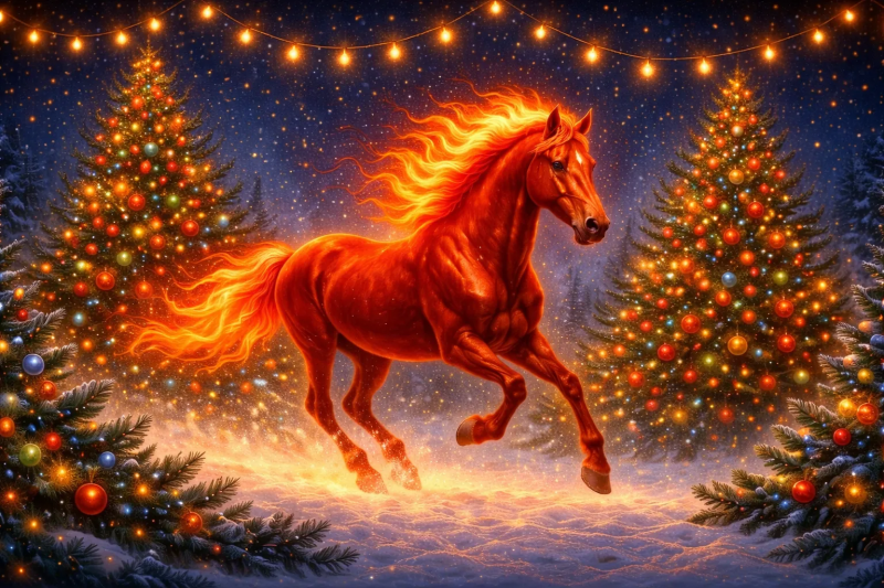 Красная огненная лошадь – символ 2026 года