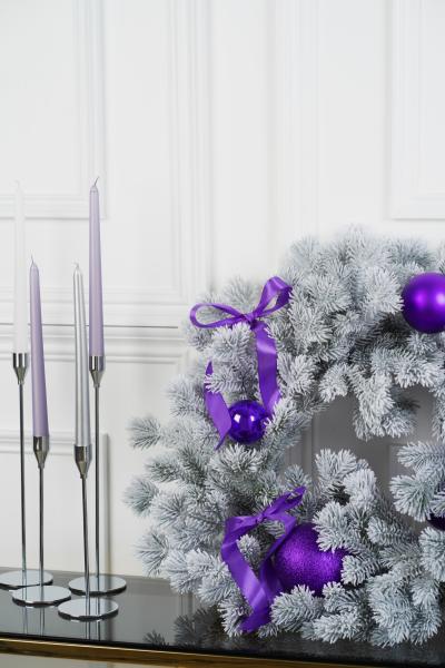 Венок МЕТЕЛИЦА в снегу d60см