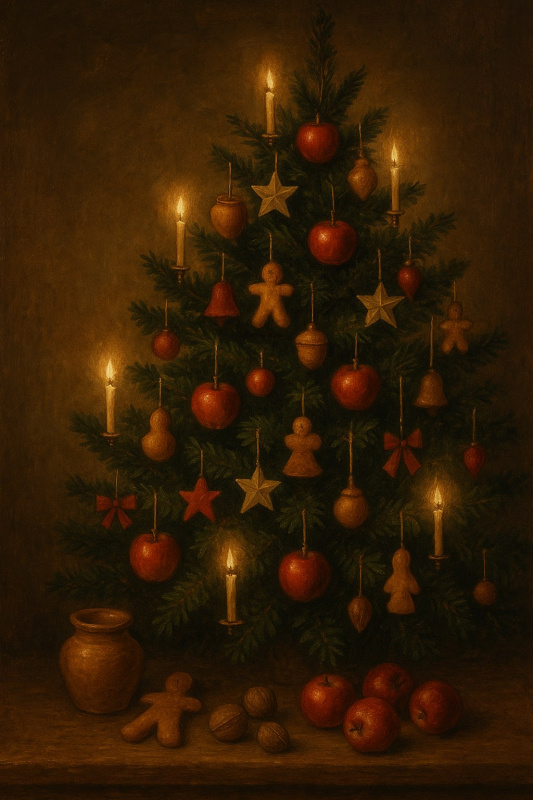 Как украшали ёлку в России в XVII веке