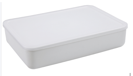 Контейнер для хранения пластиковый с крышкой белый 36.5*26*8, материал:PP(2197)