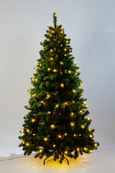 Ель ПРИДВОРНАЯ с вплетенной гирляндой 230 см.