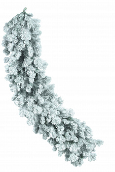 Гирлянда хвойная МЕТЕЛИЦА в снегу h100см