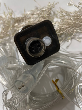 Занавес 3 на 2м белый 8 режимов, пульт (cmr)