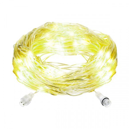 24V Электрогирлянда-конструктор "Сеть" 144 теплых LED ламп (36 мигающих), прозрачный провод, 1,2*1,5 м /32/4