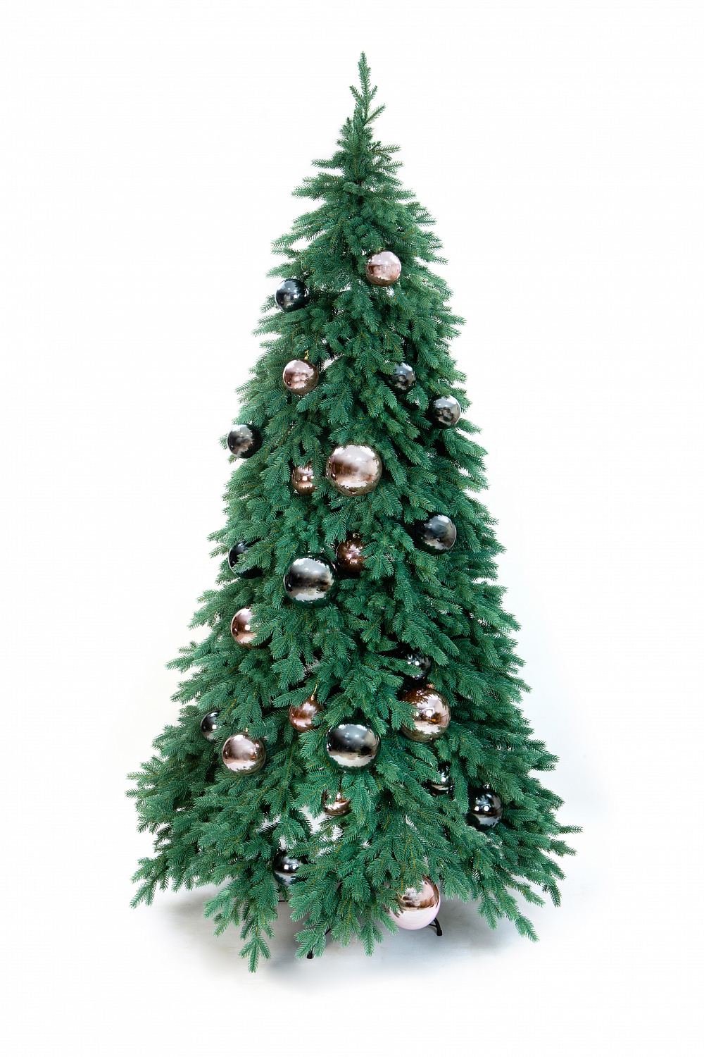 Шар новогодний глянцевый пластик розовый