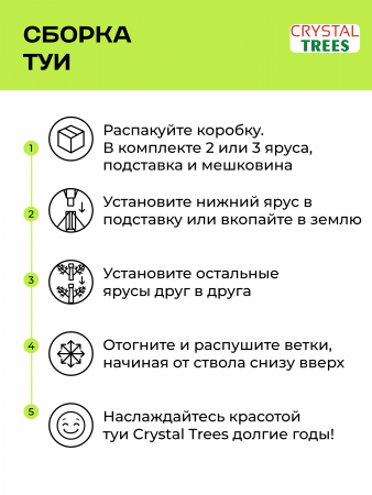 Искусственная туя шаровидная 65 см