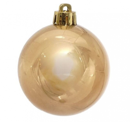 Шар новогодний глянцевый пластик. d12см