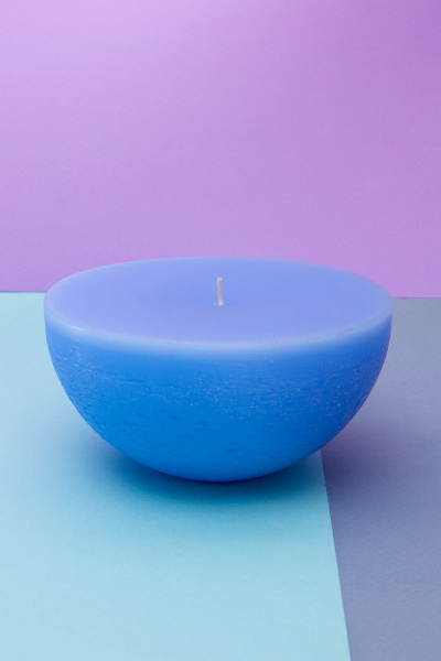 Свеча декоративная "Небо в облаках", 1 шт, форма полусфера,  1 фитиль