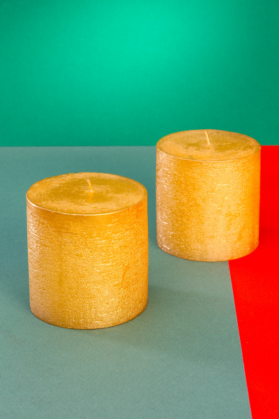 Свечи БРЫЗГИ ШАМПАНСКОГО форма цилиндр 7,5*7,5 (уп.2шт) №22