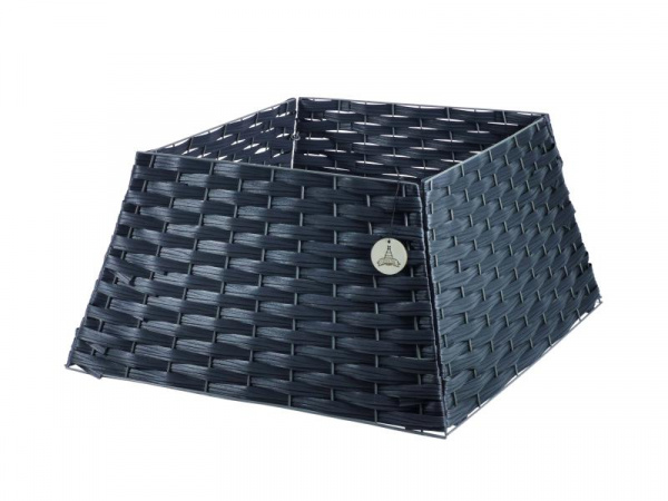 Корзина под елку 4 секции пирамида цвет ГРАФИТ, размер L