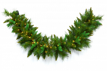 Гирлянда хвойная МИСТО с гирляндой (в комплекте) L150/d28