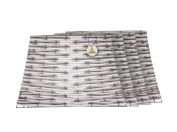 Корзина под елку 4 секции пирамида цвет СЕРЫЙ (табби)