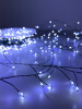 Электрогирлянда "Мишура " 900 холодных LED ламп , зеленый провод 30м. Длина провода от вилки до ламп
