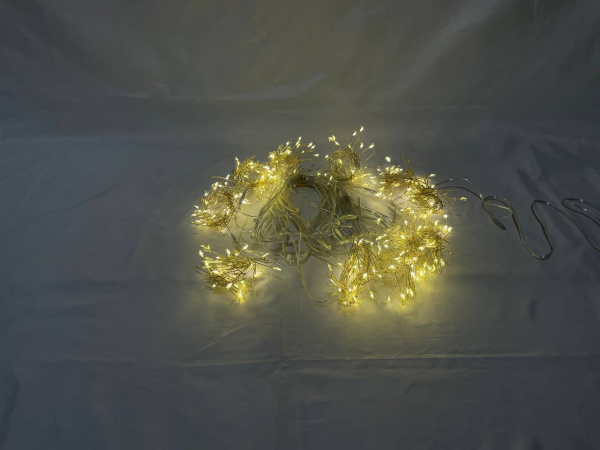 Занавес 3 на 2м белый 8 режимов, пульт