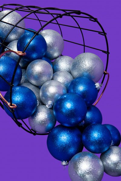 Шар пластиковый СЕВЕРНОЕ СИЯНИЕ 65 мм.