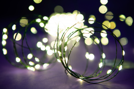 Гирлянда РОСА 100 м, 1000 LED ламп, зеленый провод Crystal Trees