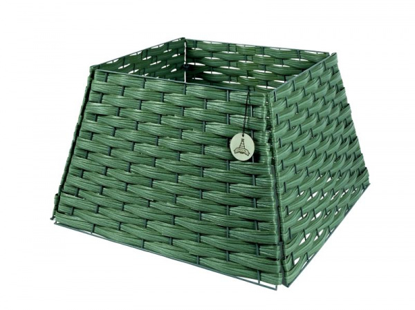 Корзина под елку 4 секции пирамида цвет ЗЕЛЕНЫЙ, размер L