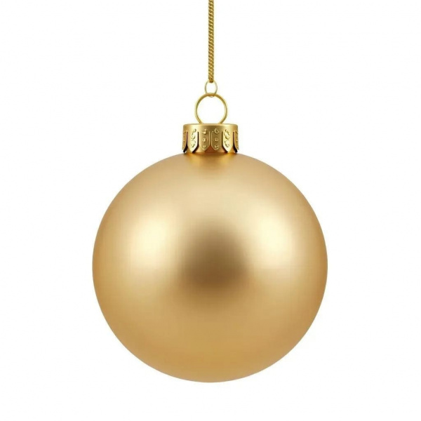 н.г.шар пластик мат.d=15см 1шт в пакете золотой