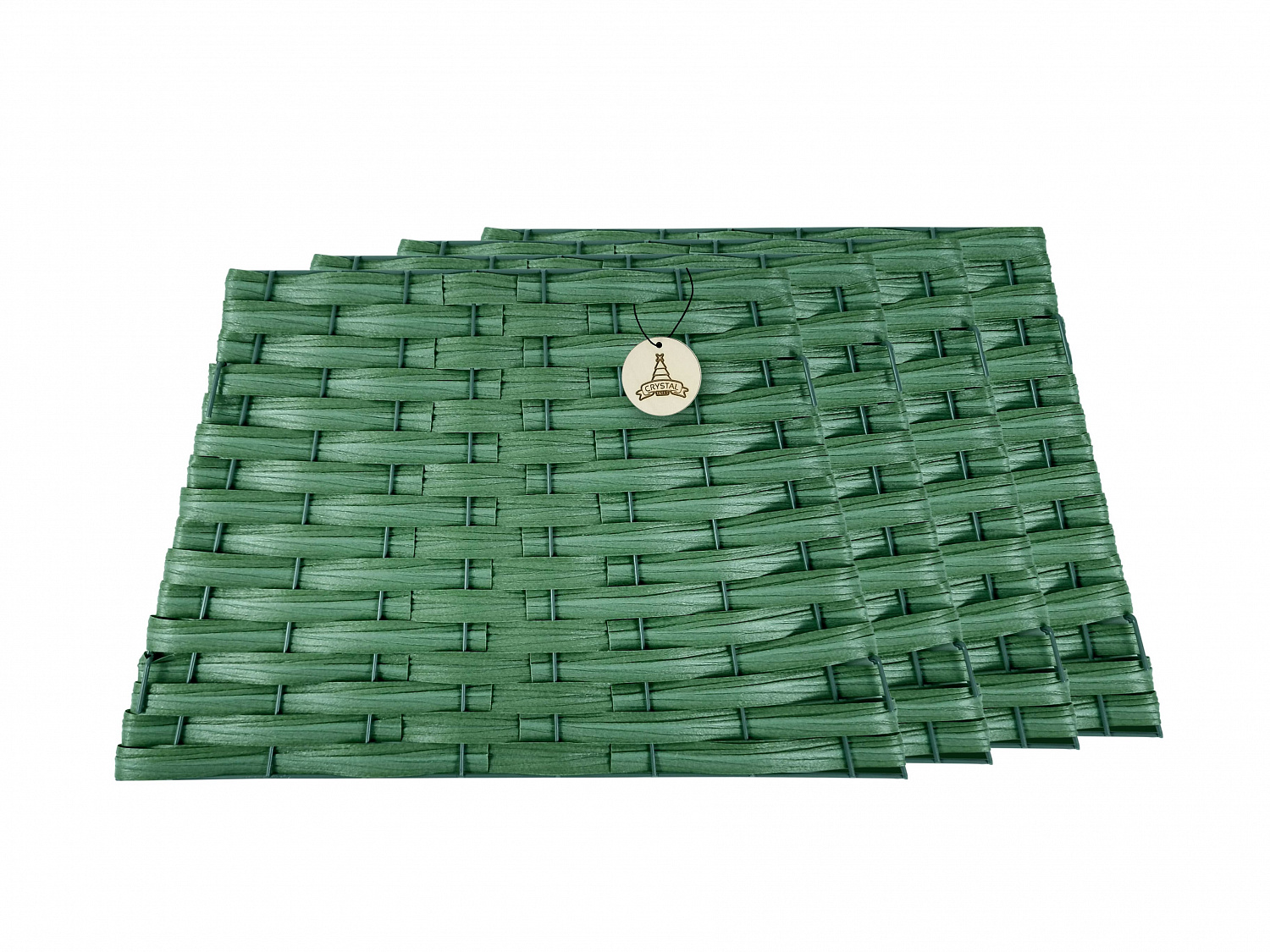 Корзина под елку 4 секции пирамида цвет ЗЕЛЕНЫЙ