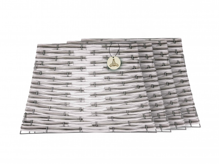 Корзина под елку 4 секции пирамида цвет СЕРЫЙ (табби)