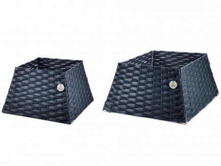 Корзина под елку 4 секции пирамида цвет ГРАФИТ