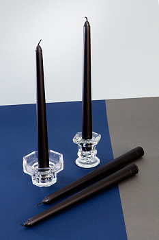 Свечи НОЧНОЙ РАЗГОВОР форма конус h25см (уп.4шт) №2