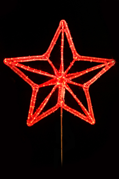 Макушка "Звезда" 5-ти конечная LED 90 см