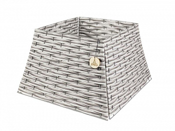 Корзина под елку 4 секции пирамида цвет СЕРЫЙ (табби), размер L