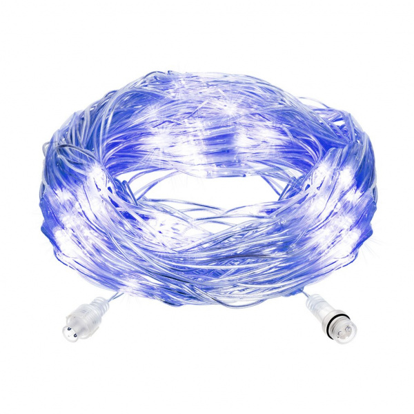 24V Электрогирлянда-конструктор "Сеть" 144 синих LED ламп, прозрачный провод, 1,2*1,5 м /32/4