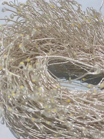 Гирлянда МИШУРА провод белый 30м, 1000 LED тепло-белый