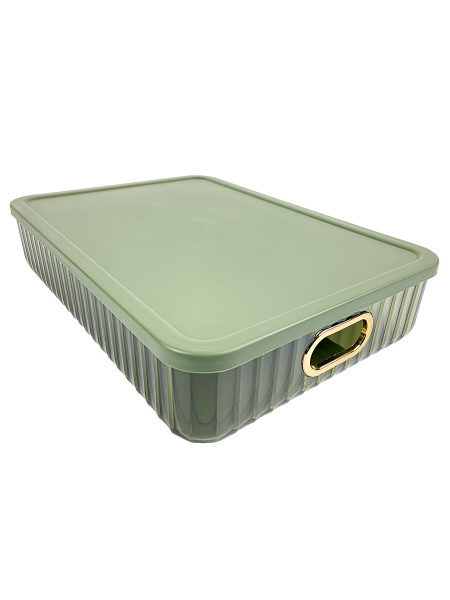 Контейнер для хранения пластиковый с крышкой 36.3*26*8.7