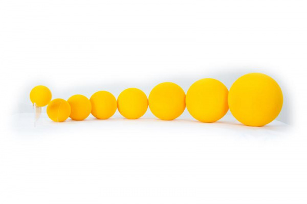 Набор бархатных шаров 55мм, 6 шт