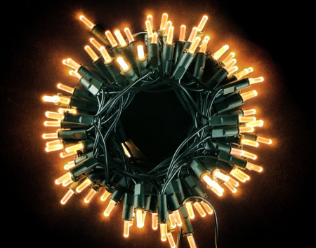 04-201 Гирлянда Самоцветы 100led, теплый белый