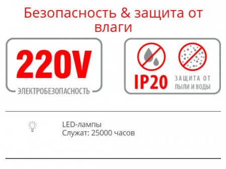 Электрогирлянда "Нить" 100 красных LED ламп, контроллер 8 режимов, зеленый провод, 10 м, 220 v /20