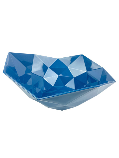 Ваза для фруктов КРИСТАЛ 28.5*14.5cm, материал:PP цвет: синий (6050)