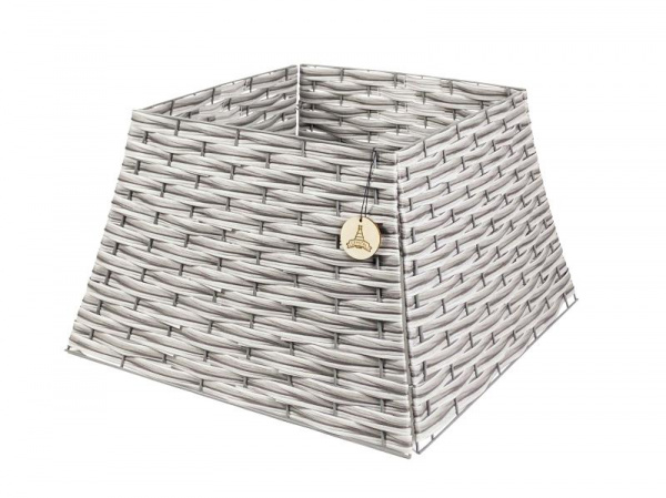 Корзина под елку 4 секции пирамида цвет СЕРЫЙ (табби), размер XL