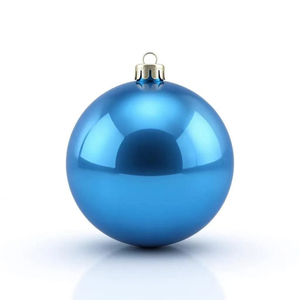 н.г.шар пластик блест.d=25см 1шт в пакете синий