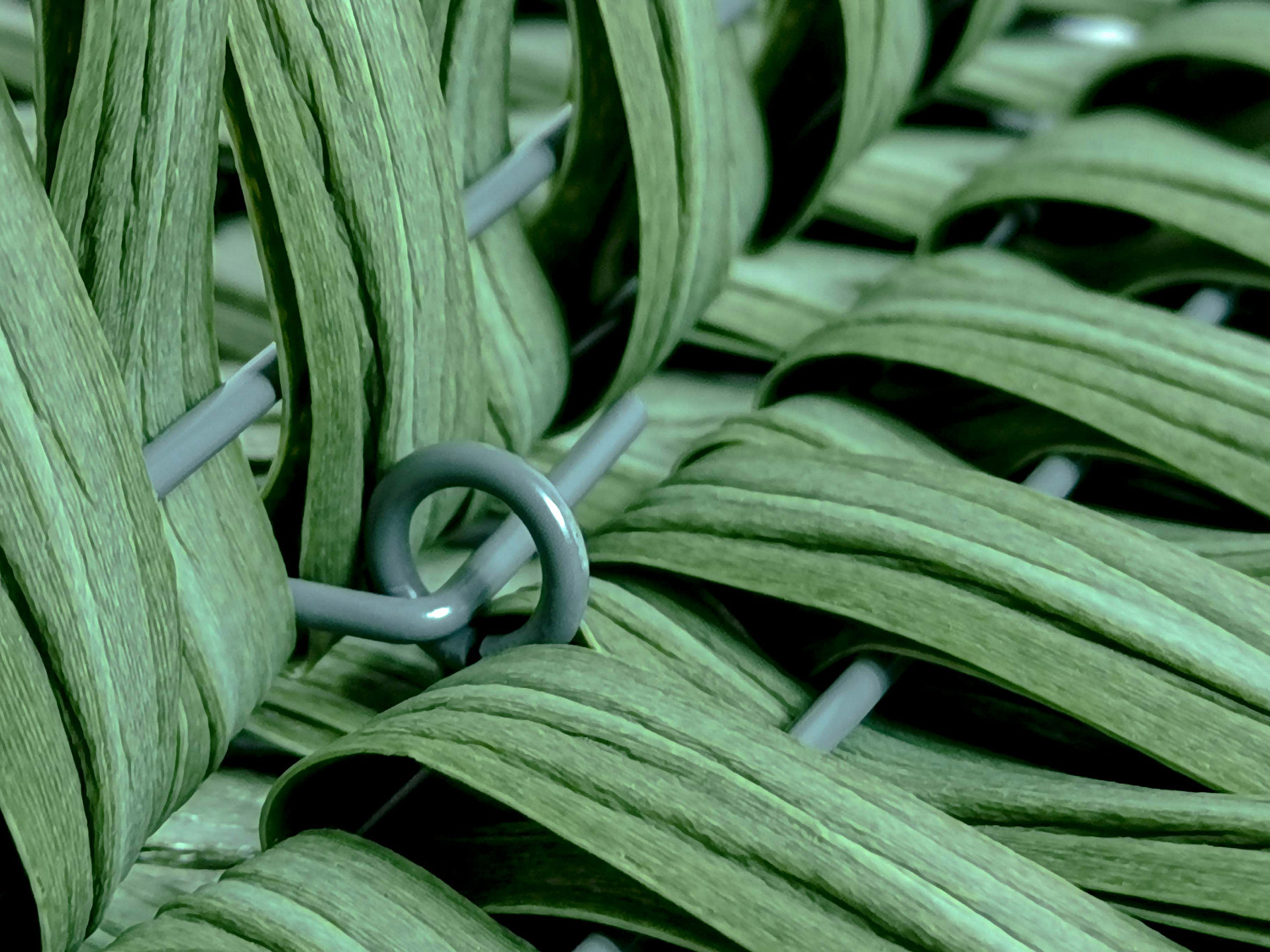 Корзина под елку 4 секции пирамида цвет ЗЕЛЕНЫЙ