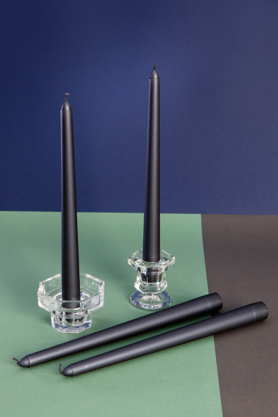 Набор интерьерных свечей "Тайны", 4шт, форма конус, выс 25 см. (н-р №5)